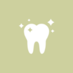 Sparkling tooth icon